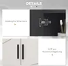 Close-up shots of a bathroom cabinet, highlighting its features. Produktbild-Vorschau
