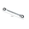 SW 8mm x 10mm Doppel-Ratschenringschlüssel Produktbild-Vorschau 2