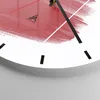 Wanduhr - Rund - Glasuhr - Rot Farben Stück - 30x30cm - Produktbild-Vorschau 5