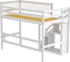 STILVORA Hochbett 90x200cm Jugendbett Einzelbett mit Produktbild-Vorschau 5