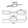 BRILLIANT 3 flammige LED Deckenlampe | dekorative Produktbild-Vorschau 7