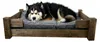 Hundebett Winston XXL Palisander mit Füßen mit grauem Produktbild-Vorschau 4