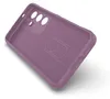 The inside of a purple phone case is shown against a white background. Produktbild-Vorschau