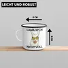 Trendation - Llama Mich Nicht Voll Emaille Tasse Alpaka Produktbild-Vorschau 4