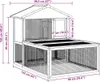 vidaXL Clapier en bois pour petits animaux/lapins Voir les images du produit 7