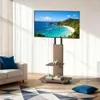 A living room scene with a TV stand holding a TV, a sofa, and a rug. Anteprima dell’immagine prodotto