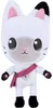 A stuffed toy cat standing upright against a white background. Produktbild-Vorschau