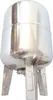 CHM GmbH® 100 L Membrankessel vertikal, Edelstahltank, Produktbild-Vorschau 2