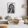 Gerahmtes Poster - Schwarzer Rahmen - Frau ethnisch Schmuck Produktbild-Vorschau 7