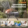 Campingstuhl klappbar mit Holzarmlehnen extra hoch – Produktbild-Vorschau 6