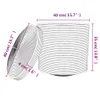 vidaXL Panier de rangement avec couvercle blanc et beige Voir les images du produit 8
