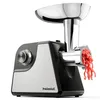 A meat grinder is shown from a three-quarter angle against a white background. Produktbild-Vorschau