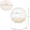 Pawhut Rattan Katzenkorb Katzenhöhle Katzenhütte Katzenbett Produktbild-Vorschau 3