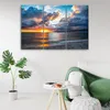 Triptychon auf leinwand landschaften - orange 120x80 cm Produktbild-Vorschau 2