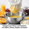 EXNER Passiertuch, 80x80cm, weiß, 100% Viskose Produktbild-Vorschau 3