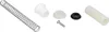 A collection of small machine parts arranged on a white background. Produktbild-Vorschau
