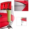 Trampoline de jardin enfant 140cm rouge Voir les images du produit 5