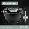 holz4home® 9-teiliges Dutch Oven Set I 4,3L Feuertopf Produktbild-Vorschau 8