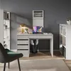 Biurko Vicco Sherry Biały wysoki połysk 55 x 120 cm z Podgląd zdjęcia produktu 3
