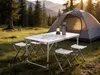 Set aus Campingtisch und 4 Klapphockern - 125 x 60 cm - Produktbild-Vorschau 2