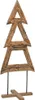 vidaXL Albero di Natale con supporto marrone 90 cm in legno Anteprima dell’immagine prodotto 1