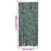 vidaXL Fliegenvorhang Grün und Weiß 90x200 cm Chenille Produktbild-Vorschau 7