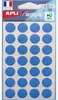 Agipa - runde Etiketten im Etui, Durchmesser 15 mm, blau, Produktbild-Vorschau 1