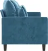vidaXL 3-osobowa sofa niebieska 180 cm aksamitna Podgląd zdjęcia produktu 4