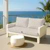 Coussins pour salon de jardin déhoussable 120x60cm - Rayure Voir les images du produit 2