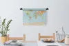 MuchoWow® Wandteppich Wandbehang Welt - Karte - Orange - Produktbild-Vorschau 4