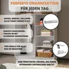 BEAUTYSOFA | Kleiderschrank MARIO 160 cm Eiche Sonoma – Produktbild-Vorschau 3