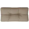 vidaXL Palettenkissen Taupe 80x40x12 cm Stoff Produktbild-Vorschau 1