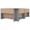 A grey sofa bed shown from a side angle, with the mattress area visible. Produktbild-Vorschau
