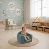 Mini-Kindersessel - Kindersessel aus Cord in Türkis Produktbild-Vorschau 8