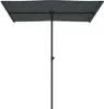 vidaXL Parasol avec mât en aluminium 180x110 cm Anthracite Voir les images du produit 4
