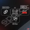 Marketing image showing features of car floor mats. Podgląd zdjęcia produktu