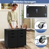 Piedistallo mobile COSTWAY con rotelle, 4 cassetti e 2 Anteprima dell’immagine prodotto 5