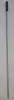 A single metal rod with a black cap on top, lying vertically on a light gray surface. Produktbild-Vorschau