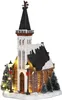 Church battery operated l15xb16,5xh31cm Kerst Luville Productafbeelding-voorbeeld 1