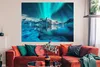 MuchoWow® Poster Nordlicht - Eis - Schnee - Norwegen - Blau Produktbild-Vorschau 2
