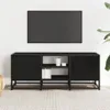 vidaXL Szafka pod TV czarna 100x35x41 cm materiał Podgląd zdjęcia produktu 3