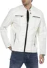 Urban Bikerjacke Steppjacke Kunstleder Weiß L Produktbild-Vorschau 10
