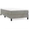 Struttura letto grigio chiaro 90x200 cm in velluto Anteprima dell’immagine prodotto 1