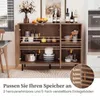 COSTWAY Credenza in legno, cassettiera con 4 scomparti e 2 Anteprima dell’immagine prodotto 6