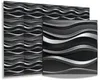 A collection of 3D wall panels with a wave-like design. Produktbild-Vorschau