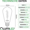 LUMILED Rozprávkové svetlá 15M s 15x E27 LED 6W ST64 Teplá Náhľad obrázku produktu 7