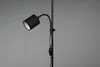 A close-up shot of a black floor lamp against a plain gray background. Produktbild-Vorschau