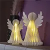 Vánoční papíroví andělé se stojánkem, 2 ks, 28/38 cm, vnitřní Podgląd zdjęcia produktu