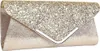 Elegante borsa da sera in broccato, oro, sintetico, 24x15 Anteprima dell’immagine prodotto 7