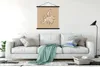MuchoWow® Textilposter Europa - Karte - Braun - Briefe Produktbild-Vorschau 3
